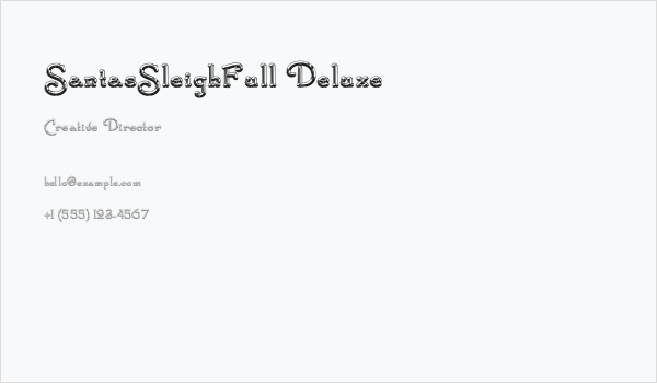 SantasSleighFull Deluxe Business Card