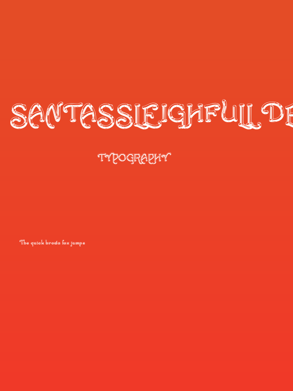 SantasSleighFull Deluxe Poster