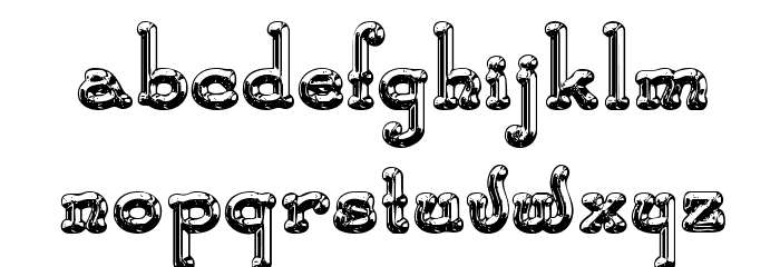 SantasSleighFull Deluxe Font LOWERCASE
