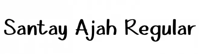 Santay Ajah Regular  تنزيل الخطوط