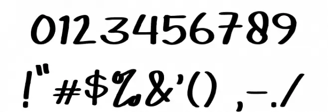 Santay Ajah Regular Font OTHER CHARS