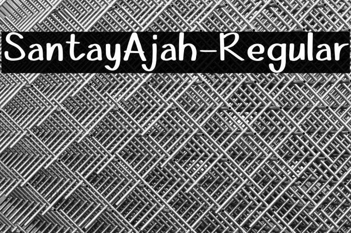 SantayAjah-Regular Example 1