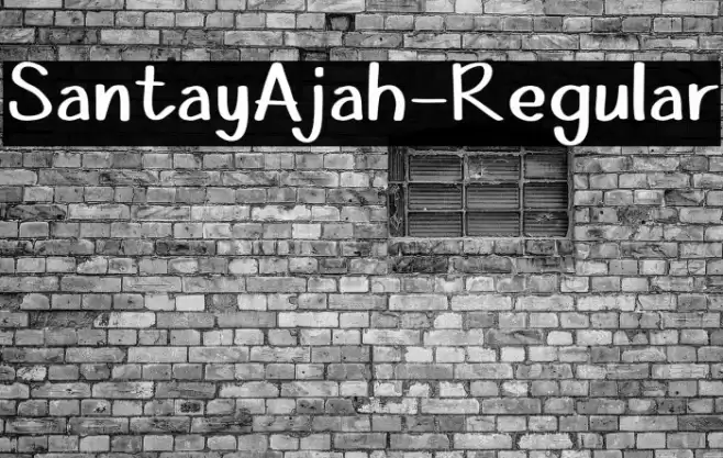 SantayAjah-Regular Font examples