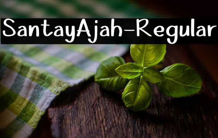 SantayAjah-Regular Example 3