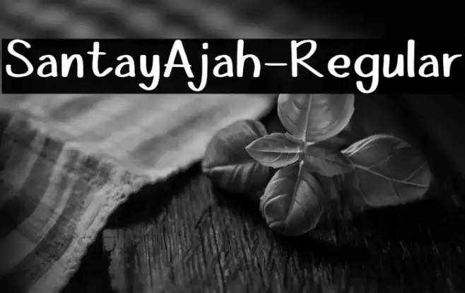 SantayAjah-Regular Font examples