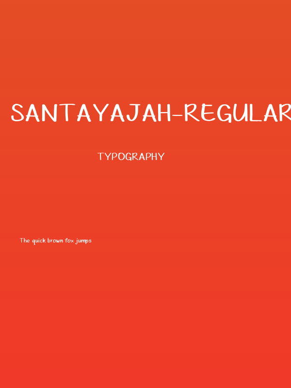 SantayAjah-Regular Poster