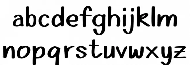 SantayAjah-Regular Font LOWERCASE
