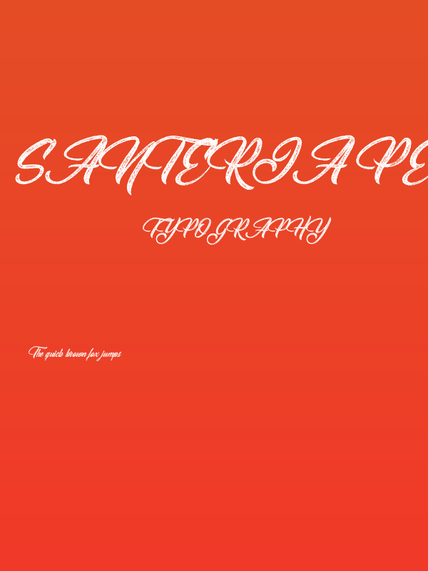 Santeria Personal Use Italic Poster