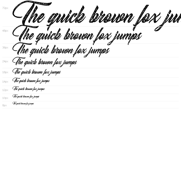 Santeria Personal Use Italic Waterfall