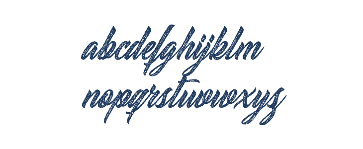 Santeria Personal Use Italic Lowercase