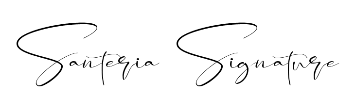 Santeria Signature  Frei Schriftart Herunterladen
