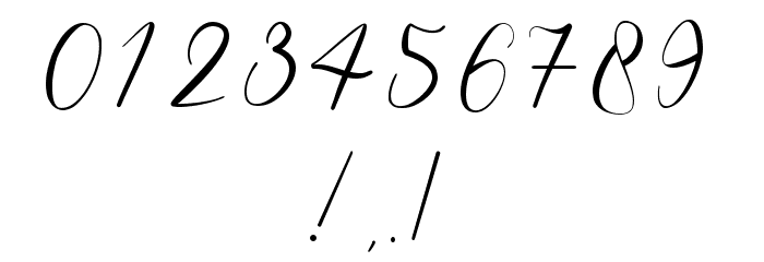 Santeria Signature Font OTHER CHARS