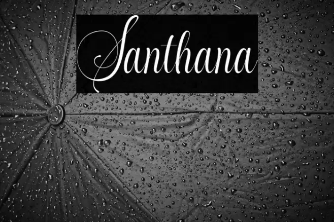 Santhana Font examples
