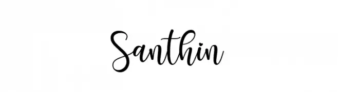 Santhin  Frei Schriftart Herunterladen