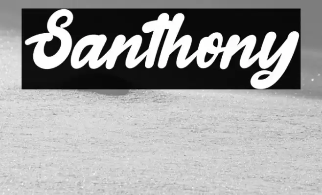 Santhony Font examples