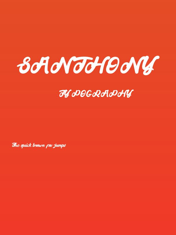 Santhony Poster
