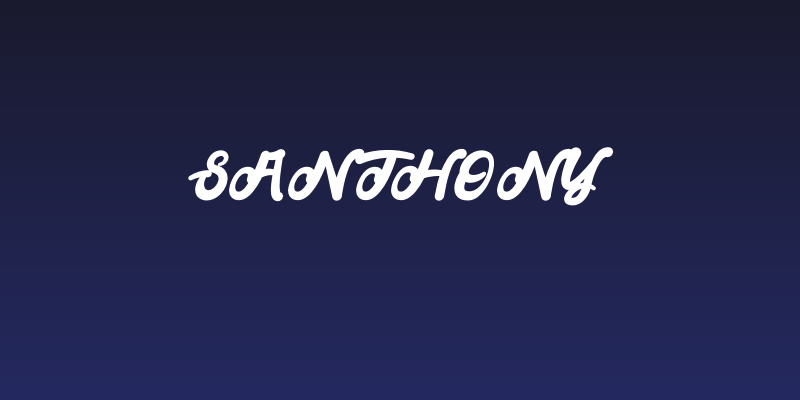 Santhony Social Header