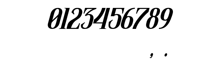 SanthoriaDemo-Italic Font OTHER CHARS