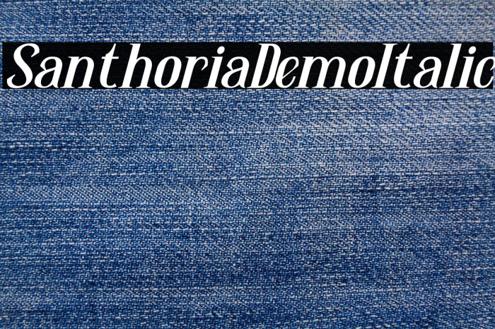SanthoriaDemo-Italic Example 1