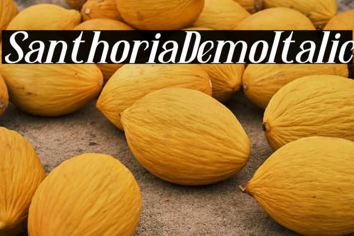 SanthoriaDemo-Italic Example 2