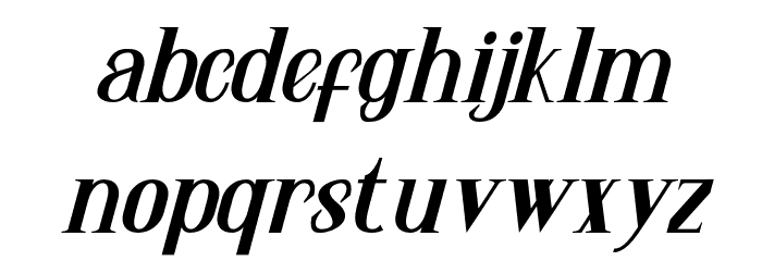 SanthoriaDemo-Italic Font LOWERCASE