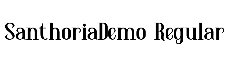 SanthoriaDemo-Regular  les polices de caractères gratuit tlcharger