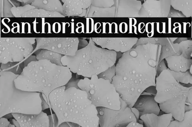 SanthoriaDemo-Regular Font examples