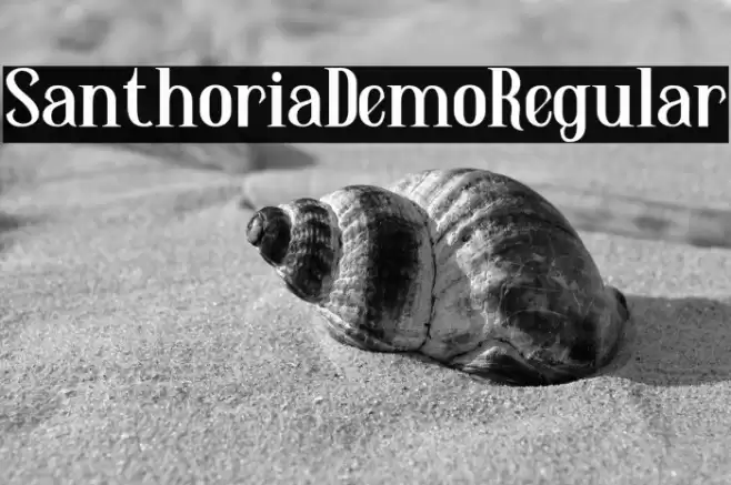 SanthoriaDemo-Regular Font examples