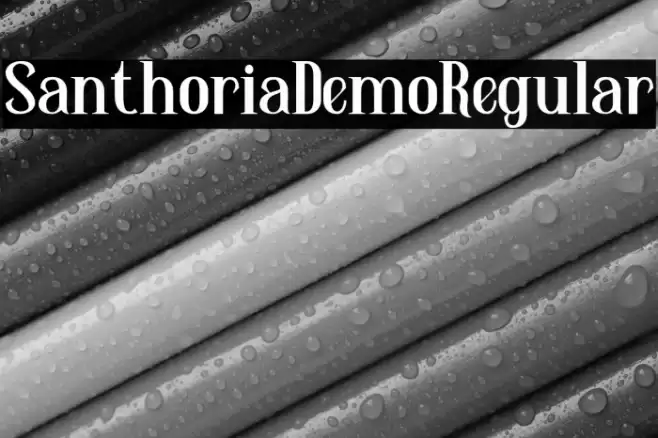 SanthoriaDemo-Regular Font examples