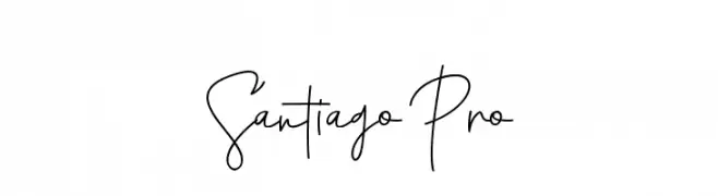 Santiago Pro  नि: शुल्क फ़ॉन्ट्स डाउनलोड