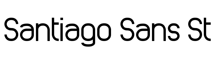 Santiago Sans St  Скачать бесплатные шрифты