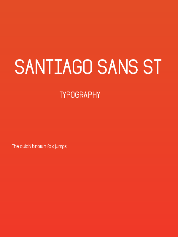 Santiago Sans St Poster