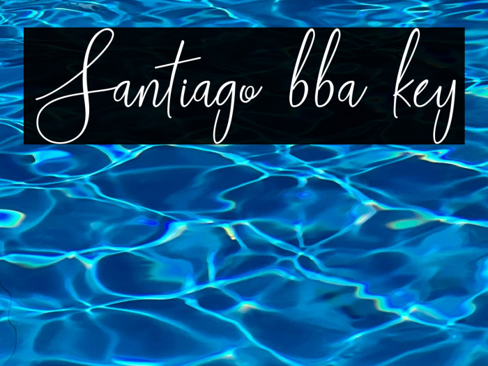 Santiago bba key Example 1