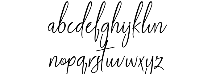 Santiago-bbakey Font LOWERCASE