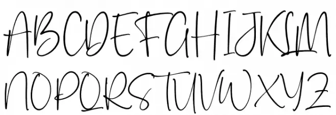 Santilaria 字体 大写