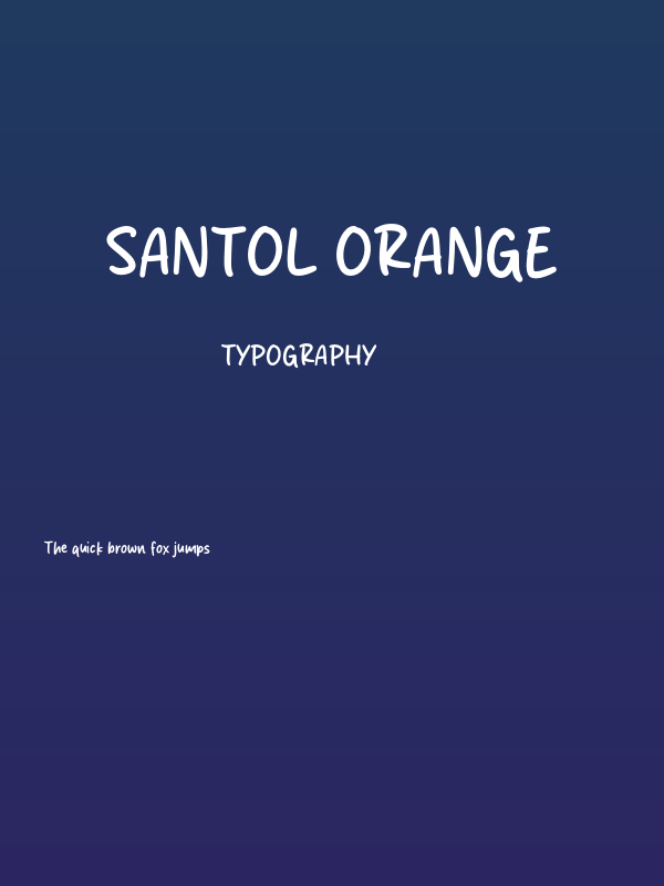 Santol Orange Poster