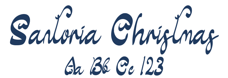 Santoria Christmas Font Preview