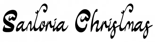 Santoria Christmas Fuentes Gratis Descargar