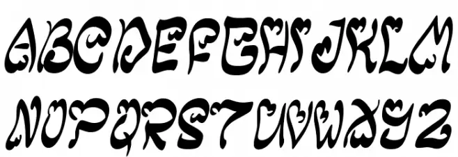 Santoria Christmas Caratteri MAIUSCOLE