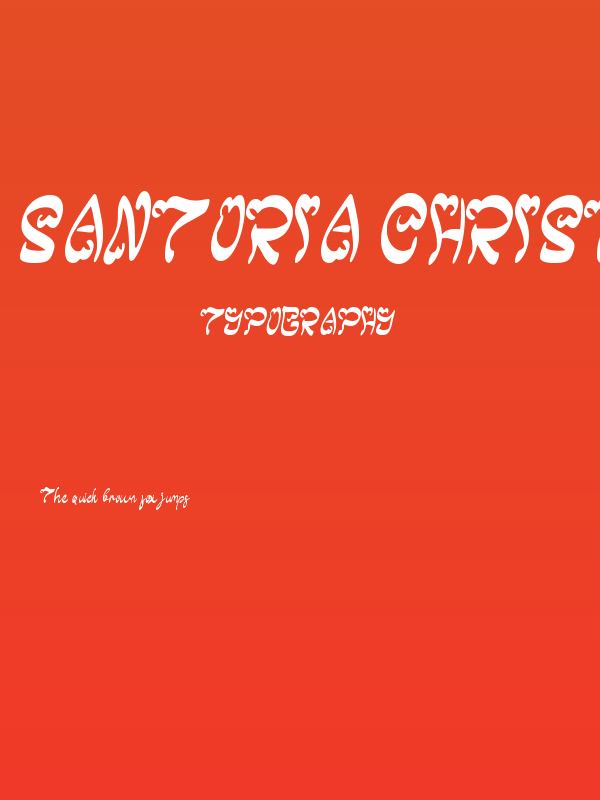 Santoria Christmas Poster