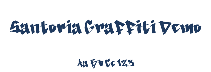 Santoria Graffiti Demo Font Preview