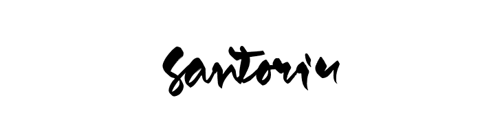 Santoriu  免费字体下载