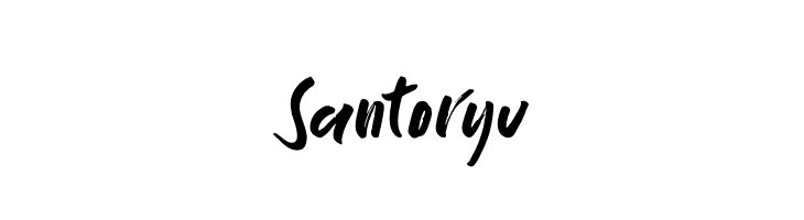 Santoryu  नि: शुल्क फ़ॉन्ट्स डाउनलोड