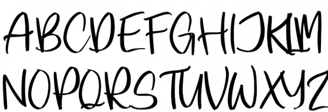 Santosa Edgar फ़ॉन्ट अपरकेस