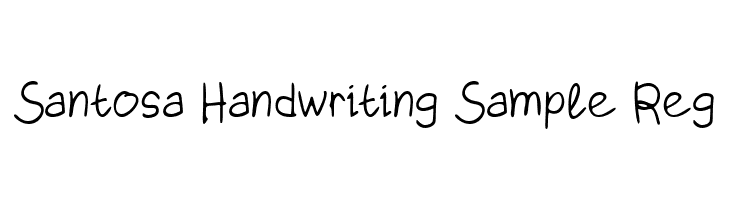 Santosa Handwriting Sample Reg  لخطوط تنزيل