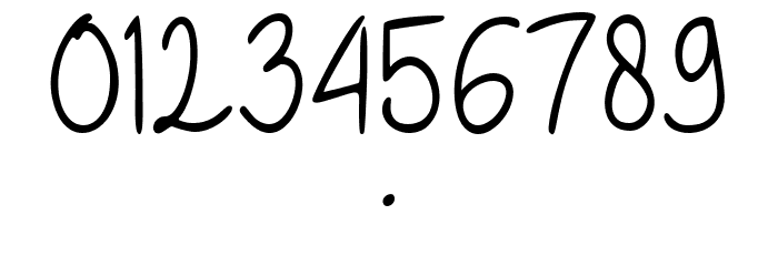 Santosa Handwriting Sample Reg Font OTHER CHARS