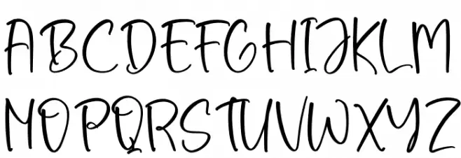 Santtaneck 字体 大写