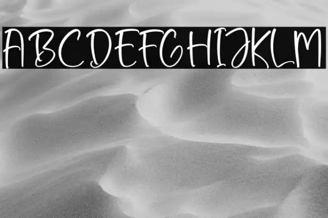 Santtaneck 字体 examples