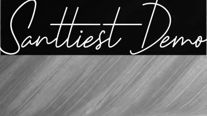 Santtiest Demo Font examples