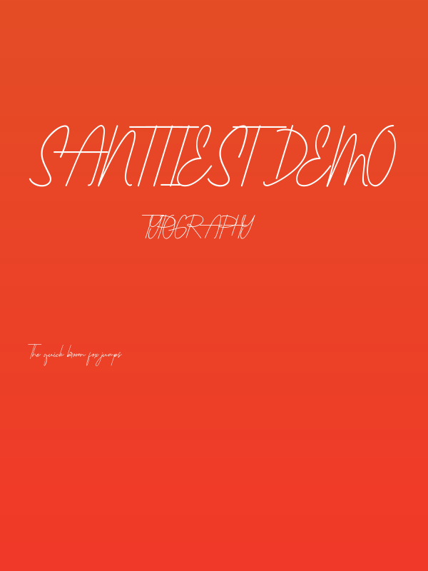 Santtiest Demo Poster